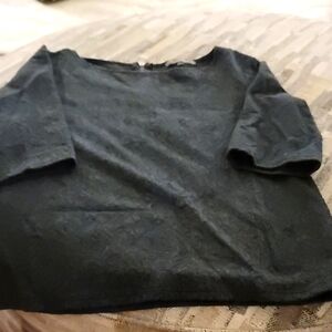 Elegant Black Textured Blouse